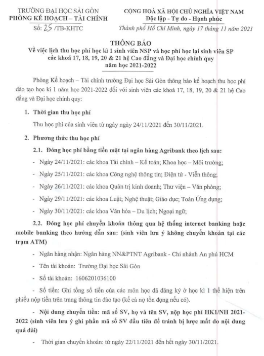 Khoa Giáo dục Mầm non – Trường Đại học Sài Gòn