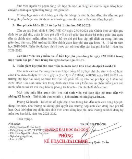 Khoa Giáo dục Mầm non – Trường Đại học Sài Gòn