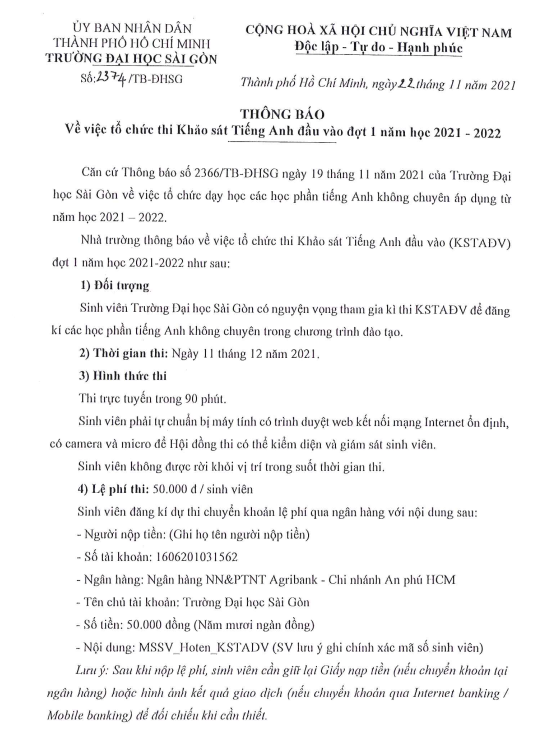 Khoa Giáo dục Mầm non – Trường Đại học Sài Gòn