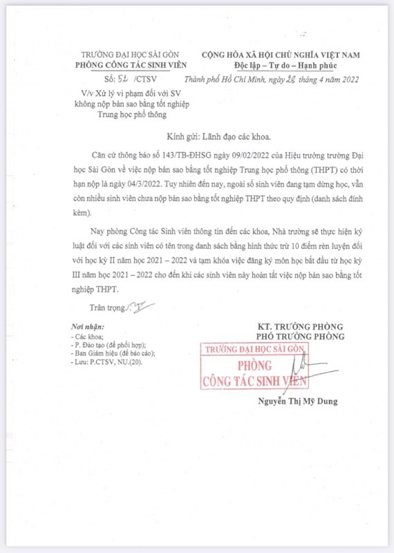 Khoa Giáo dục Mầm non – Trường Đại học Sài Gòn