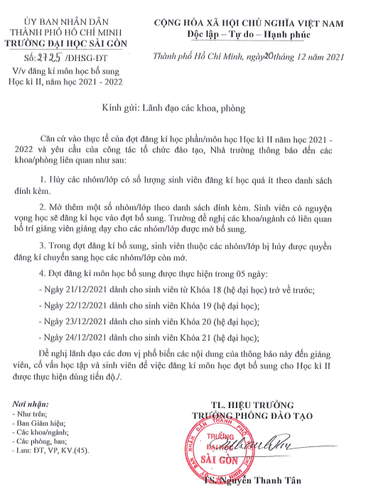 Khoa Giáo dục Mầm non – Trường Đại học Sài Gòn