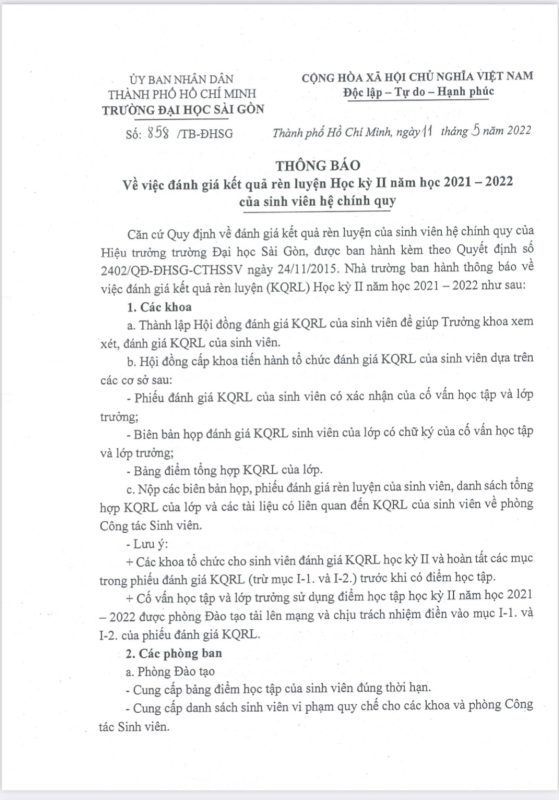 Khoa Giáo dục Mầm non – Trường Đại học Sài Gòn